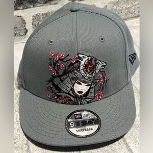 TKDK Tokidoki Samurai Girl Cool Grey 9Fifty New Era Hat Snapback Cap Men